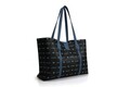 Geanta, Lucky Bees, 346 Dark Blue Black, piele ecologica, bleumarin/negru