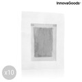 Bamboo InnovaGoods 10 darabos készlet méregtelenítő tapaszok lábakra, 10x12 cm