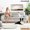 Husa de protectie reversibila pentru canapea 3 locuri, SoFree InnovaGoods, 275x181 cm, poliester, gri