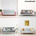 Husa de protectie reversibila pentru canapea 3 locuri, SoFree InnovaGoods, 275x181 cm, poliester, gri