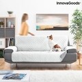 Husa de protectie reversibila pentru canapea 3 locuri, SoFree InnovaGoods, 275x181 cm, poliester, gri