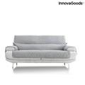Husa de protectie reversibila pentru canapea 3 locuri, SoFree InnovaGoods, 275x181 cm, poliester, gri