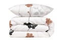 Lenjerie de pat dubla king size, Eponj Home, Atlantis 143EPJ68434, 3 piese, amestec bumbac, multicolor