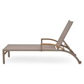 Sezlong, Butterfly, L.202 l.78 H.90.5, aluminiu, sampanie