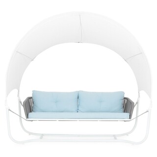 213x121x192 cm, Fehér/Tengerkék