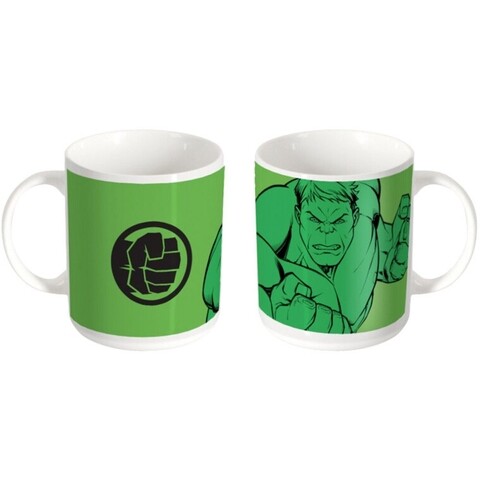 Cana Avengers Hulk, Marvel, 320 ml, portelan, verde