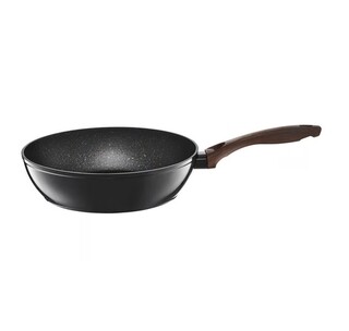 Maro/Negru, Tigaie adanca 26 cm