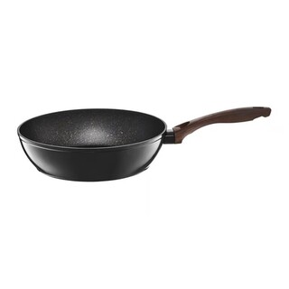 Maro/Negru, Tigaie adanca 28 cm