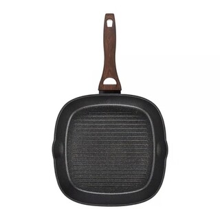 Maro/Negru, Tigaie grill 26x26 cm