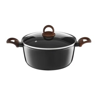 Maro/Negru, Oala 24 cm