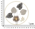 Decoratiune de perete Rod, Mauro Ferretti, Ø 65.4 cm, fier, multicolor