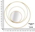 Oglinda de perete Arc Glam, Mauro Ferretti, Ø 80 cm, fier, auriu