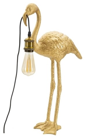 Lampa de masa Flamingo, Mauro Ferretti,  1 x E27, 40W, 37x19x59 cm, auriu