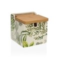 Zaharnita cu capac Lime, Versa, 9 x 9 x 9 cm, ceramica