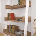 Biblioteca, Comforty, Only 801CMY3608, 80 x 195 x 32 cm, pal melaminat, stejar inchis/alb