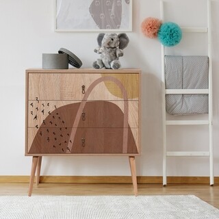 Multicolor, Comoda 80x89x40 cm