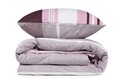 Lenjerie de pat dubla King Quilt(FR) Savoy, Victoria, 3 piese, 240x220 cm, bumbac ranforce, lila