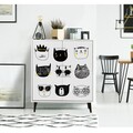 Dulap multifunctional, Vella, Cats, 95 x 111 x 36 cm, pal melaminat, multicolor