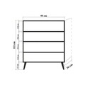 Dulap multifunctional, Vella, Cats, 95 x 111 x 36 cm, pal melaminat, multicolor