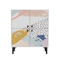 Dulap multifunctional, Vella, Dot, 95 x 111 x 36 cm, pal melaminat, multicolor