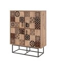 Dulap multifunctional, Sapphire, Quantum Solo - Mosaic, 93 x 115 x 36 cm, pal melaminat, multicolor