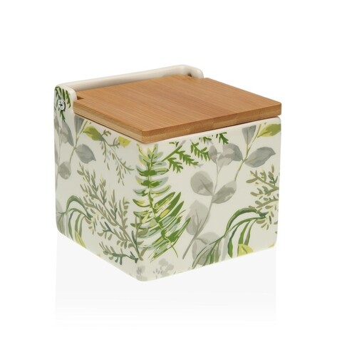 Recipient pentru sare Lime, Versa, 11 x 10.5 x 11 cm, dolomit