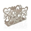 Suport pentru reviste Cozy Hearts, Versa, 30 x 10 x 20 cm, fier, gri