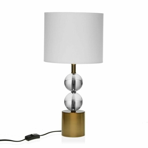 Lampa de masa Missouri, Versa, 25 x 50 cm, metal/sticla, auriu