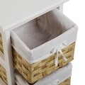 Dulap baie cu 4 cosuri Pompei, Versa, 29 x 25 x 82 cm, lemn, natural