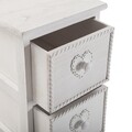 Dulap baie cu 5 sertare Azariah , Versa, 32 x 26 x 98 cm, lemn, alb