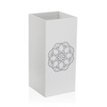Suport pentru umbrele Mandala, Versa, 22 x 22 x 48 cm, MDF, alb