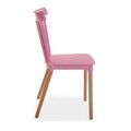 Scaun Arias, Versa, 43 x 52.5 x 80 cm, lemn/polipropilena, roz