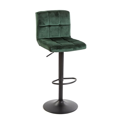 Scaun de bar Garza, Versa, 43.5 x 50.5 x 107.5 cm, metal/textil