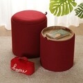 Set 2 taburete cu spatiu de depozitare Marsala, Versa, 39 x 44 cm/30.5 x 38 cm, MDF