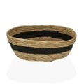 Cos pentru depozitare Oval Black, Versa, 29 x 23 x 12 cm, fibre impletite