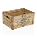 Set 3 cutii pentru depozitare Quality Products, Versa, 35 x 25 x 17 cm, lemn