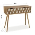 Consola cu 2 sertare Simmons, Versa, 90 x 30 x 81.5 cm, lemn de pin/MDF
