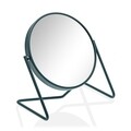 Oglinda cosmetica, factor marire x7, Versa, 16.5 x 7.5 x 18 cm, fier, albastru