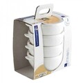 Set 4 boluri pentru supa, Luminarc, 540 ml, sticla, alb