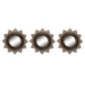 Set 3 oglinzi decorative Sullivan , Versa, 25 x 25 cm, plastic