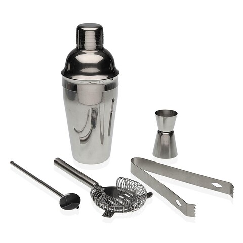 Set mix pentru bauturi Cocktail Shaker, Versa, 550 ml, otel