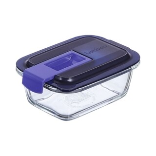 Albastru/Transparent, 0.38 L Dreptunghiulara