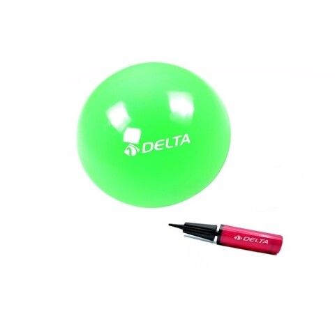 Set minge de pilates si pompa 267DLT1327, Delta, Ø25 cm, PVC, verde