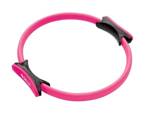 Cerc pentru pilates 267DLT1285, Delta, Ø38 cm, polietilena, roz
