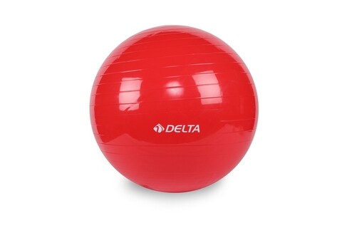 Minge de pilates 267DLT1386, Delta, Ø 65 cm, PVC, rosu