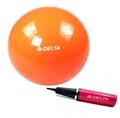 Set minge de pilates si pompa 267DLT1223, Delta, Ø55 cm, PVC, portocaliu