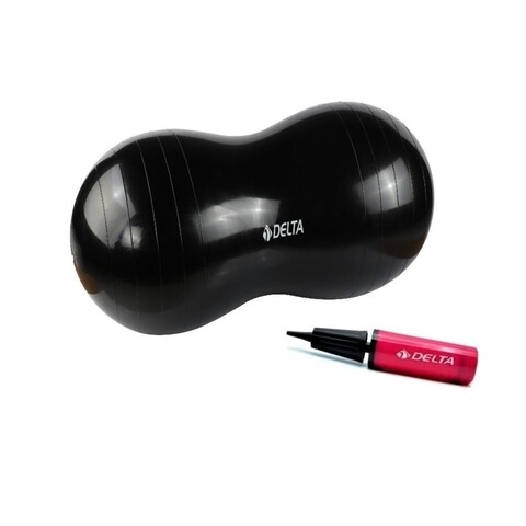 Set minge de pilates si pompa 267DLT1312, Delta, 90x45 cm, PVC, negru