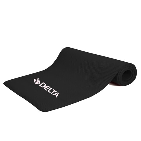 Saltea fitness/yoga/pilates 267DLT1187, Delta, 180x60x1 cm, cauciuc nitril, negru