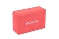 Set saltea si cub pentru yoga/pilates 267DLT1149, Delta, EVA, rosu