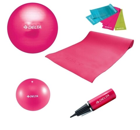 Set 7 piese pentru yoga/pilates 267DLT1696, Delta, PVC, multicolor